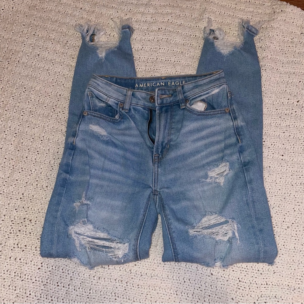 American eagle• stretchy mom jean